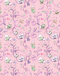 Whimsical Frog Floral Sketch Design Rug