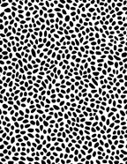 Black White Organic Spot Pattern Rug