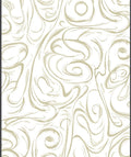 Abstract Swirls on White Background Rug