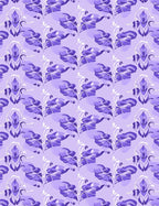 Ornate Floral Abstract Lavender Design Rug
