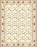 Floral Vines And Blossoms Pattern Rug