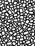 Scattered Rectangles And Circles Design Rug