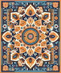 Intricate Mandala Floral Pattern Rug