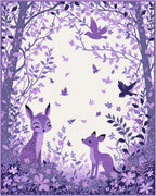 Enchanted Forest Woodland Creatures Rug