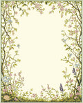 Vintage Floral Branches and Leaves Rug