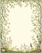Vintage Floral Branches and Leaves Rug