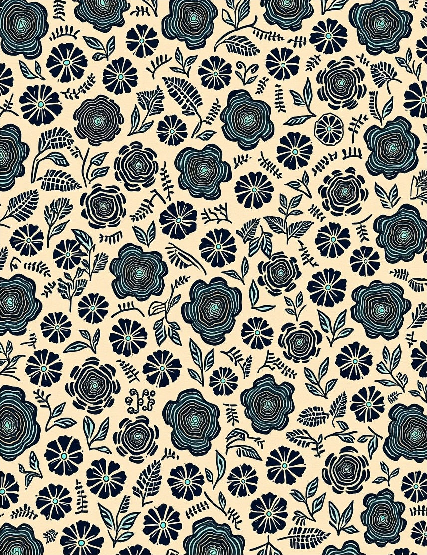 Chic Floral Nature Pattern Design Rug