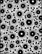 Geometric Flower Pattern Design Rug