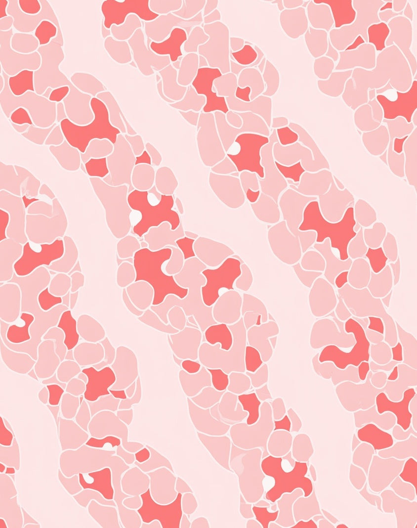 Soft Pink Organic Flow Rug