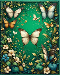 Lush Garden Butterfly Medley Rug