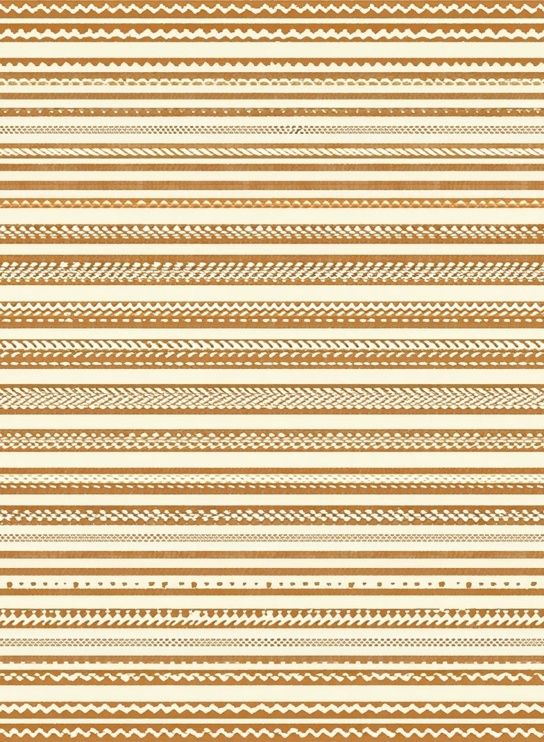 Textured Stripe Patterned Ethnic Rug