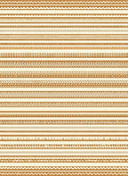 Textured Stripe Patterned Ethnic Rug
