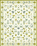 Stylized Botanical Garden Design Rug