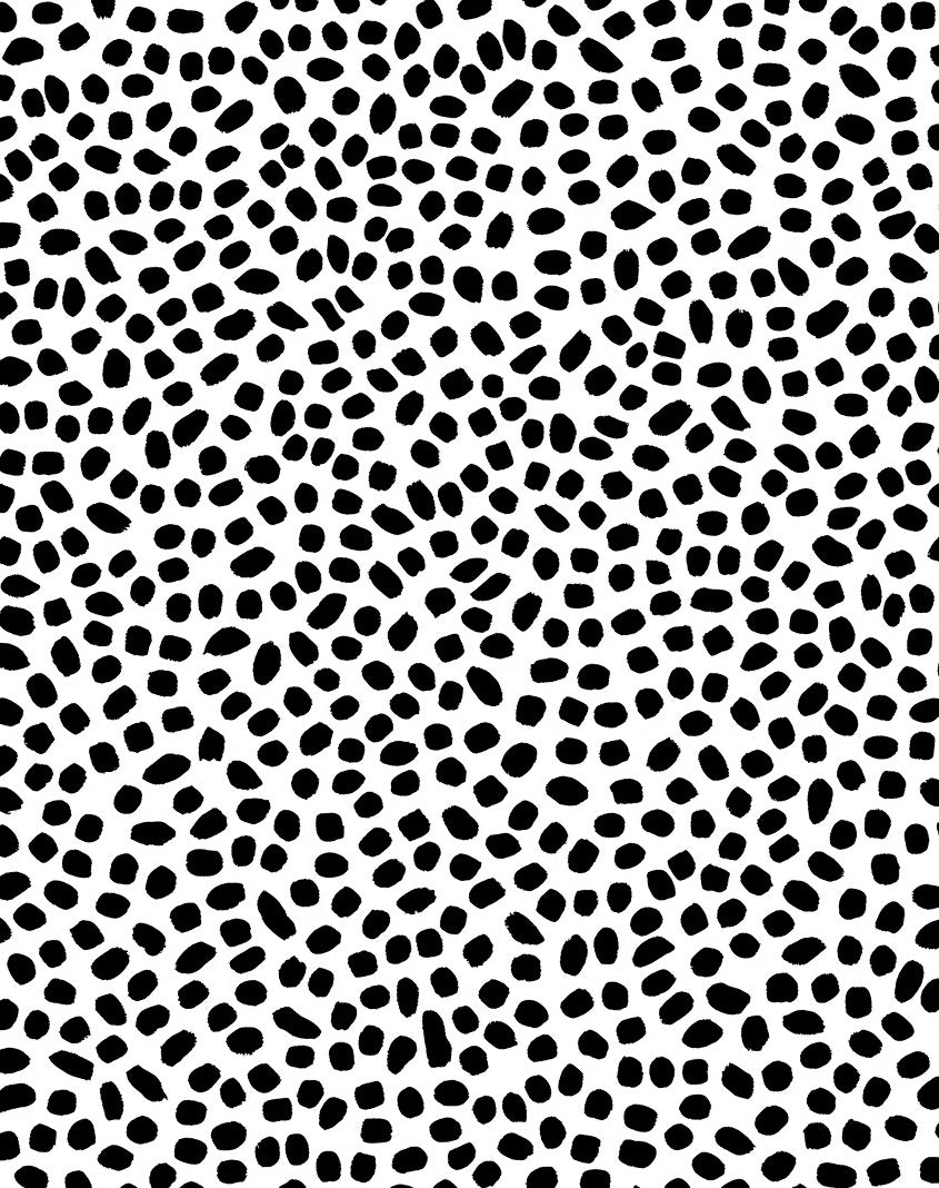 Black Dot Abstract Pattern Rug