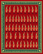 Crimson Soldier Guard Motif Rug