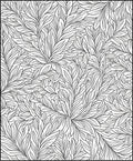 Botanical Leaf Pattern Design Rug
