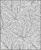 Botanical Leaf Pattern Design Rug