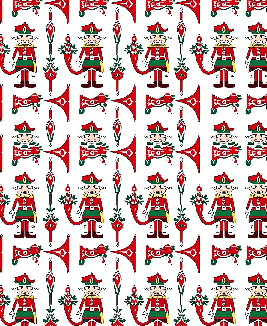 Red Guard Soldier Folk Art Rug
