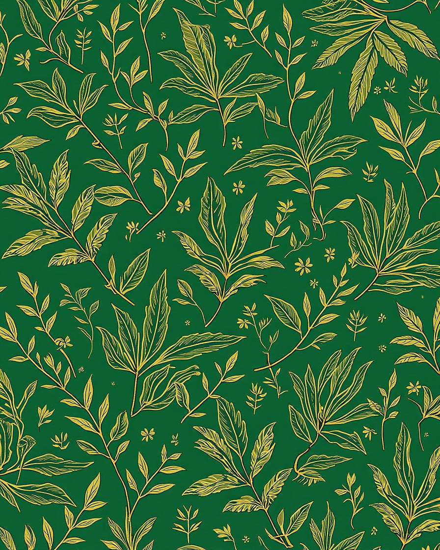 Nature's Lush Foliage Pattern Rug
