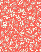 Coral Garden Floral Pattern Rug