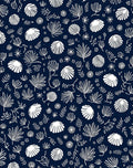 White Shell Leaf Pattern Rug