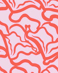 Coral Wave Pattern Rug