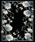 Elegant Floral Vine Pattern Rug