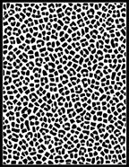 Black White Spots Pattern Rug