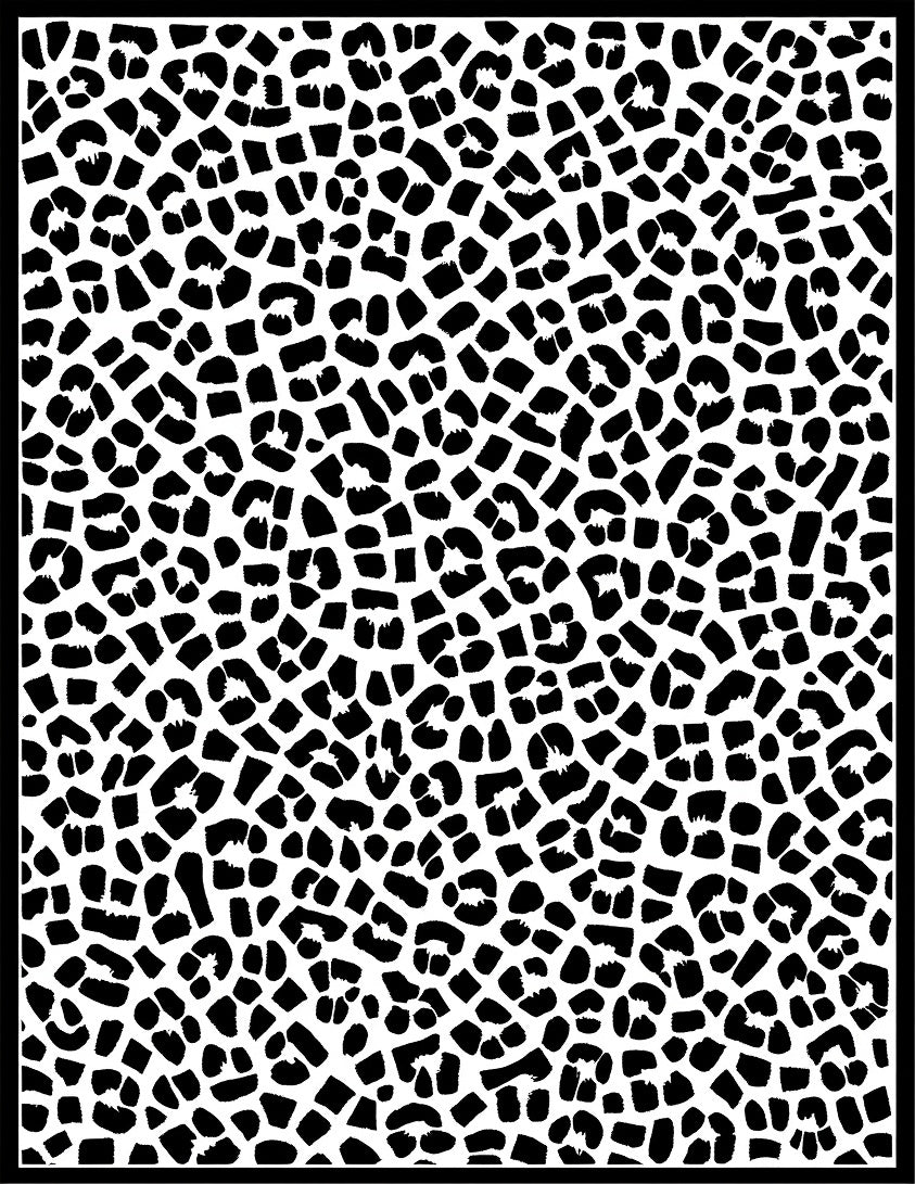 Black White Spots Pattern Rug