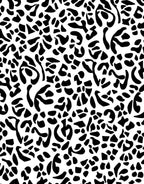 Abstract Black Print Pattern Rug