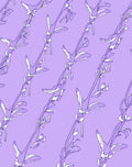 Floral Vine Outline Pattern Rug