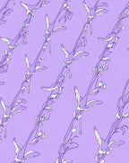Floral Vine Outline Pattern Rug