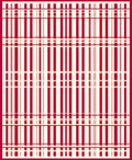 Classic Red Stripe Geometric Rug