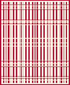 Classic Red Stripe Geometric Rug