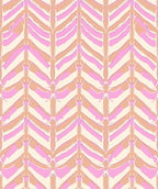 Abstract Pink Organic Geometric Design Rug