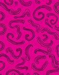 Pink Abstract Swirl Pattern Rug