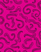 Pink Abstract Swirl Pattern Rug