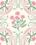 Whimsical Floral Swirls Pattern Rug