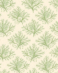 Green Botanical Flourish Pattern Rug