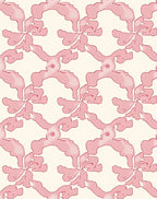 Soft Pink Organic Art Nouveau Pattern Rug