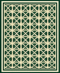 Geometric lattice pattern Rug