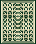 Geometric lattice pattern Rug