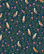 Birds and Blossoms Patterned Rug