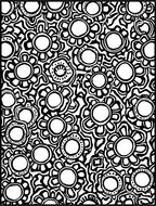 Groovy Floral Sunburst Pattern Rug