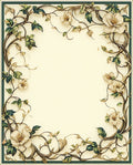 Elegant Floral Vine Pattern Rug