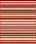 Warm Red Striped Pattern Design Rug