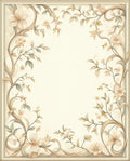 Soft Floral Vine Elegant Accent Rug