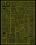 Modern Maze Patterned Geometric Rug