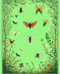 Whimsical Garden Insects Flora Rug