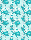Teal Octopus Abstract Pattern Rug